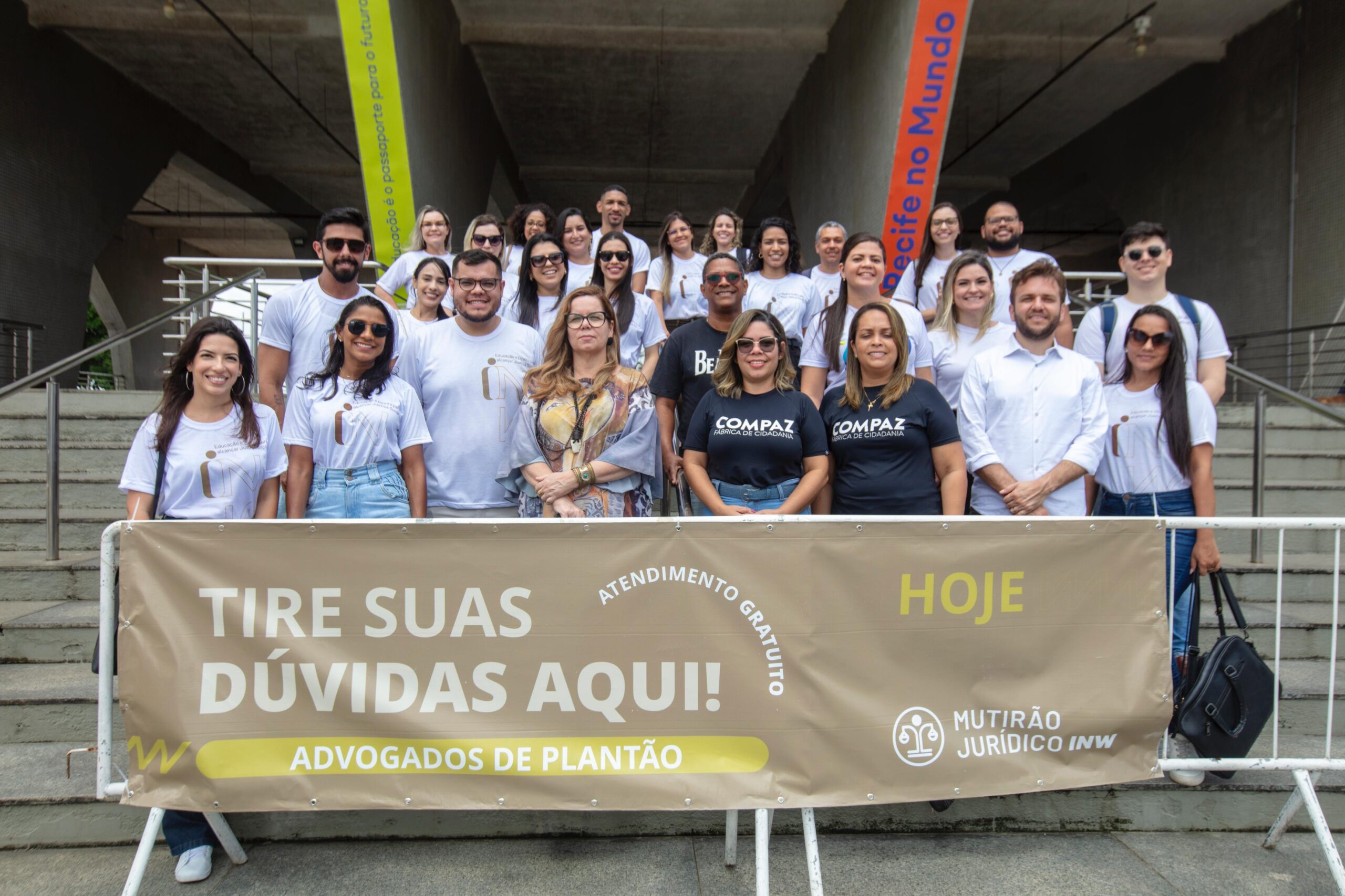 Leia mais sobre o artigo Compaz e Instituto Nelson Wilians unem-se para realizar mutirão jurídico no Recife