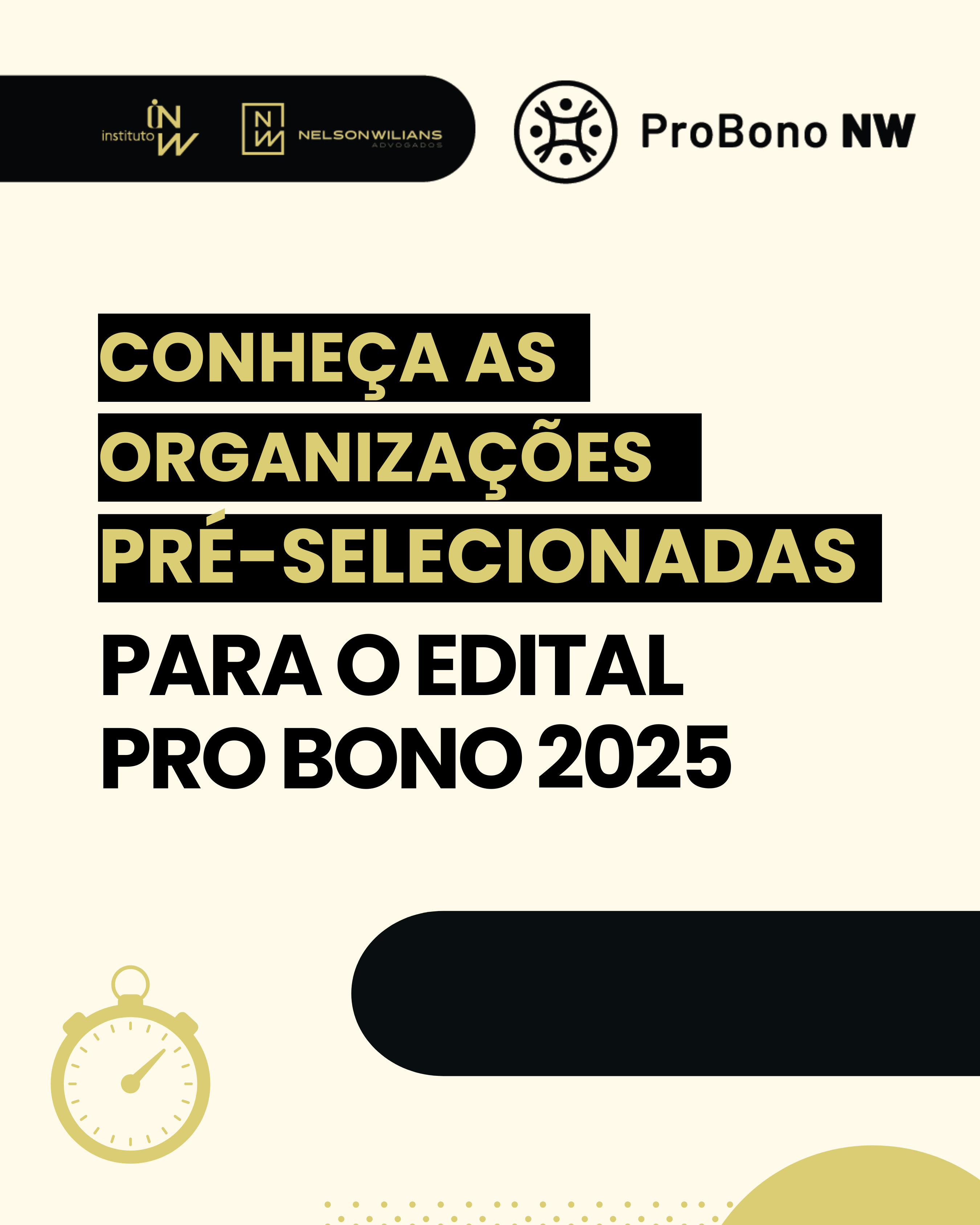 Leia mais sobre o artigo Confira: Lista de Organizações Pré-Selecionadas para o Edital Pro Bono 2025